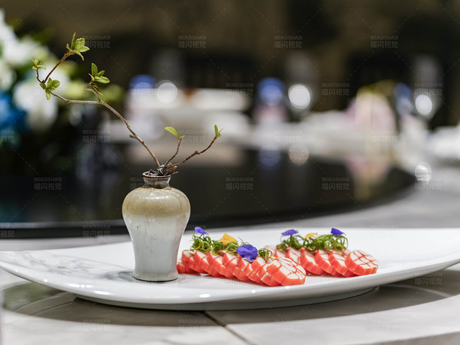 三文鱼 摆盘图片