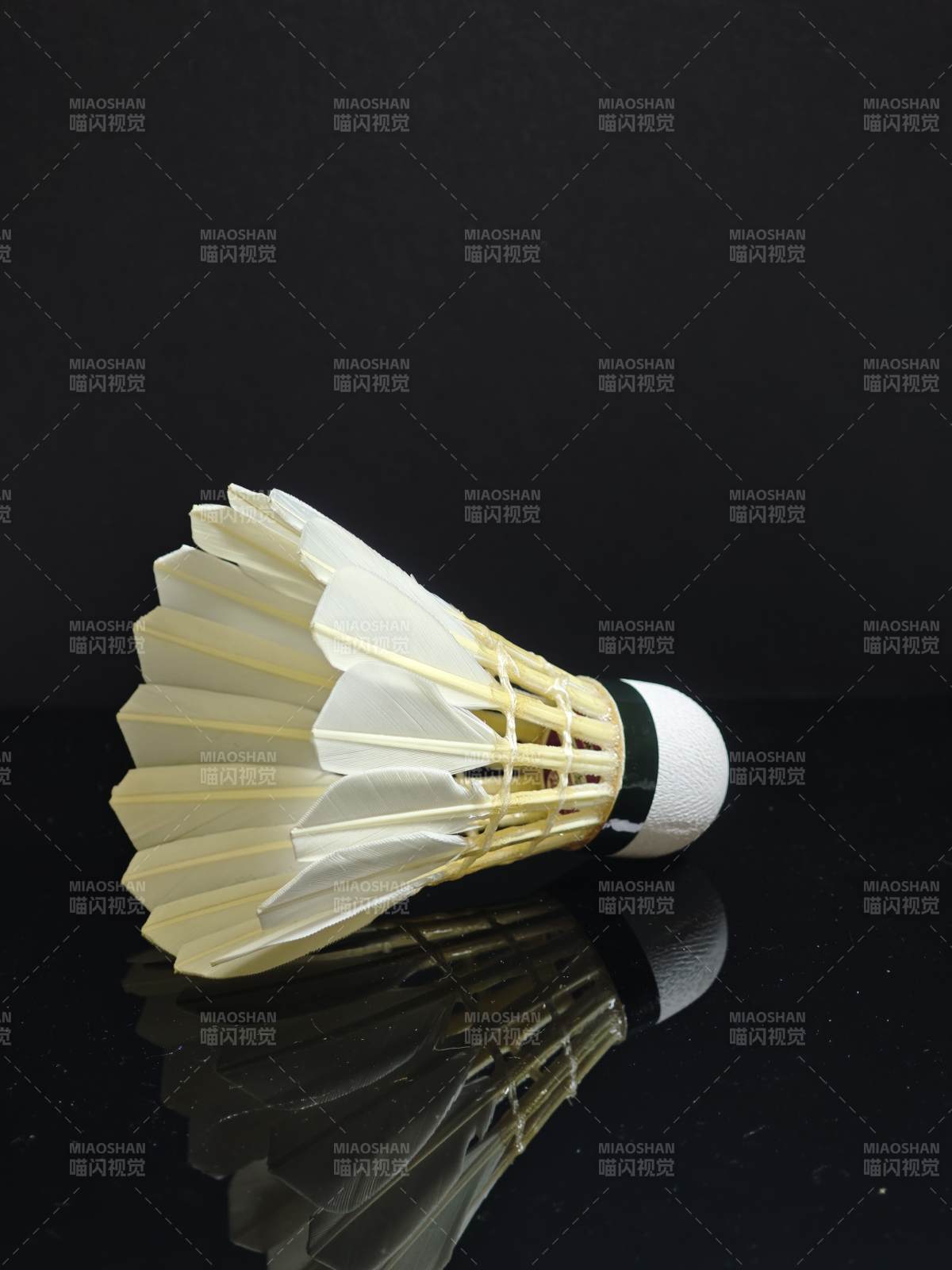 羽毛球的倒影图片