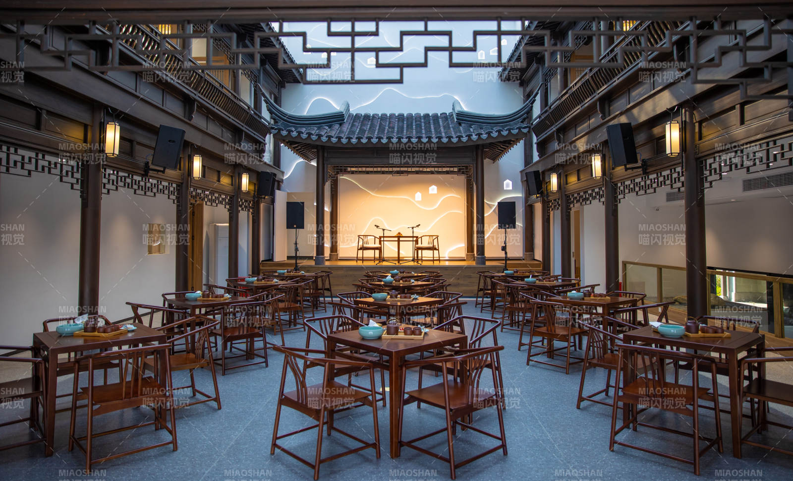 古风庭院餐厅图片