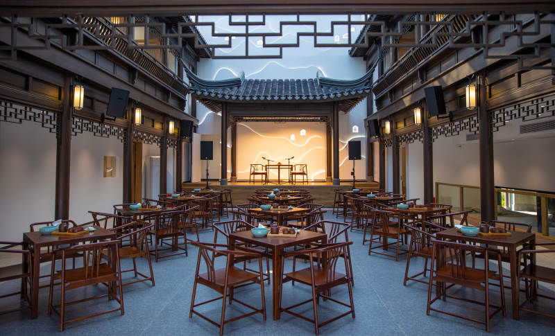 古风庭院餐厅图片