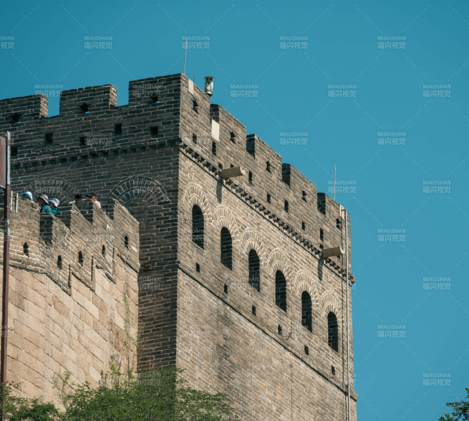 古城墙的坚固堡垒图片