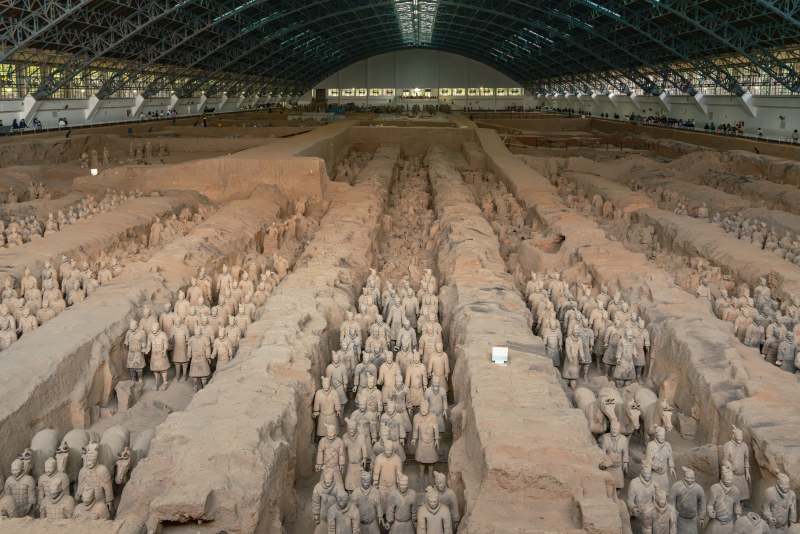 兵马俑坑图片