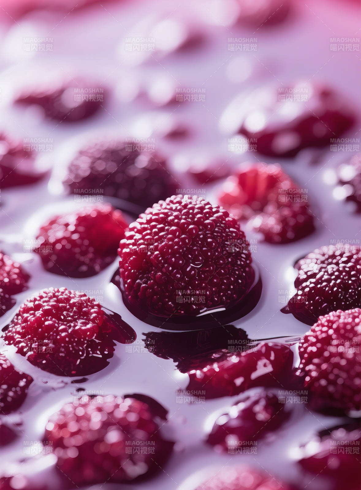 杨梅果酱特写图片