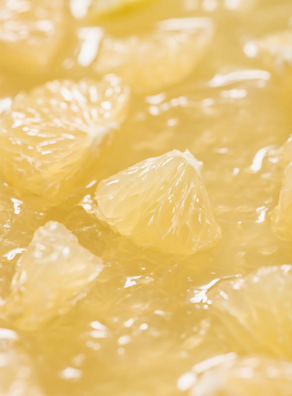 柚子果肉果酱图片