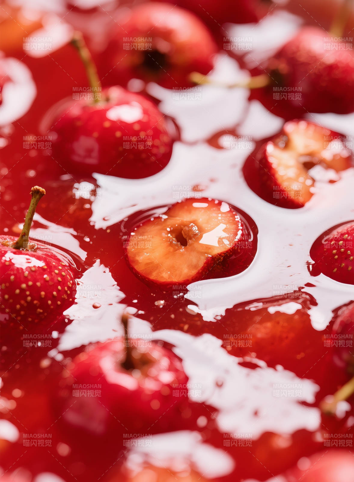 山楂果酱特写图片