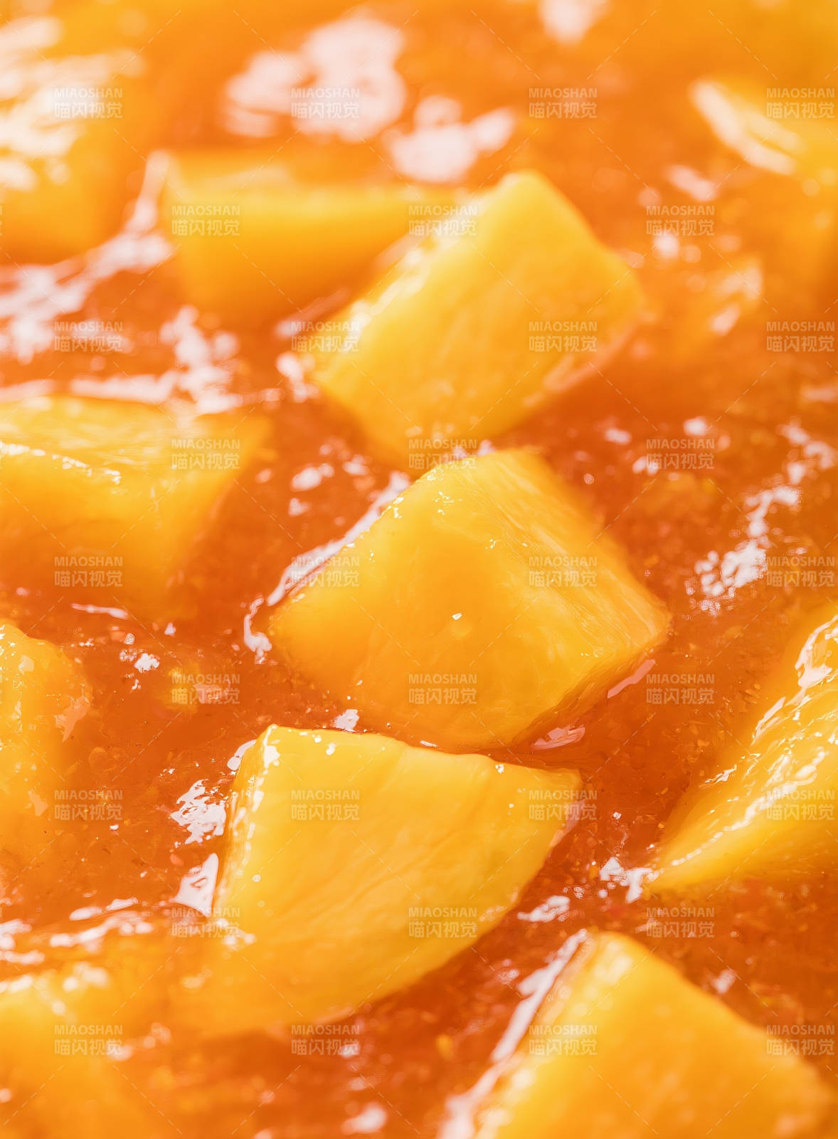 芒果果酱特写图片