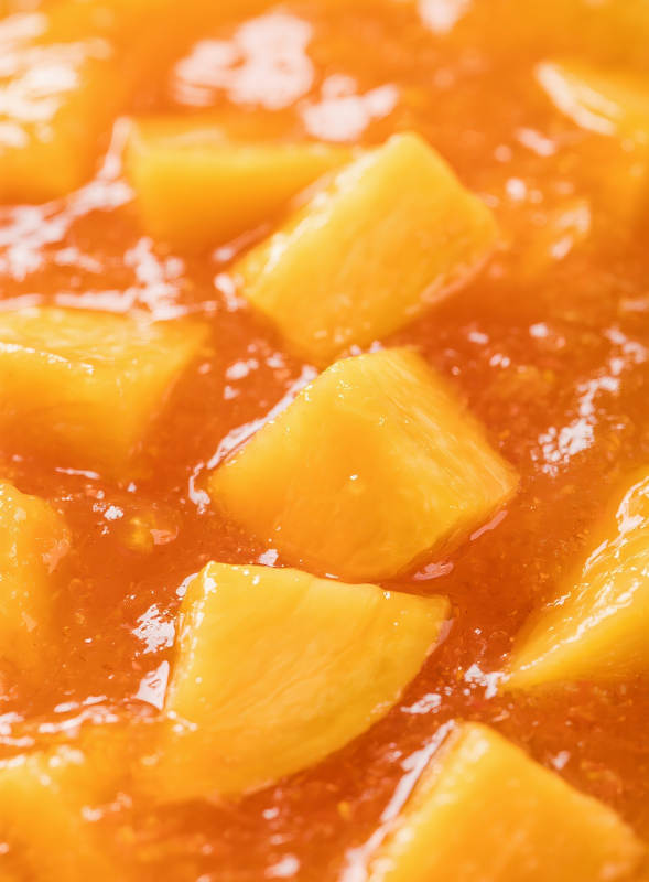 芒果果酱特写图片