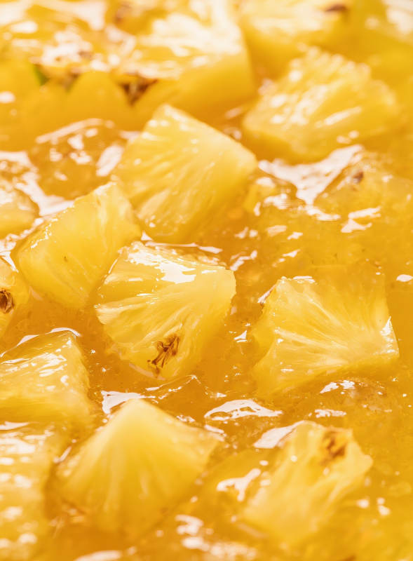 菠萝果酱特写图片