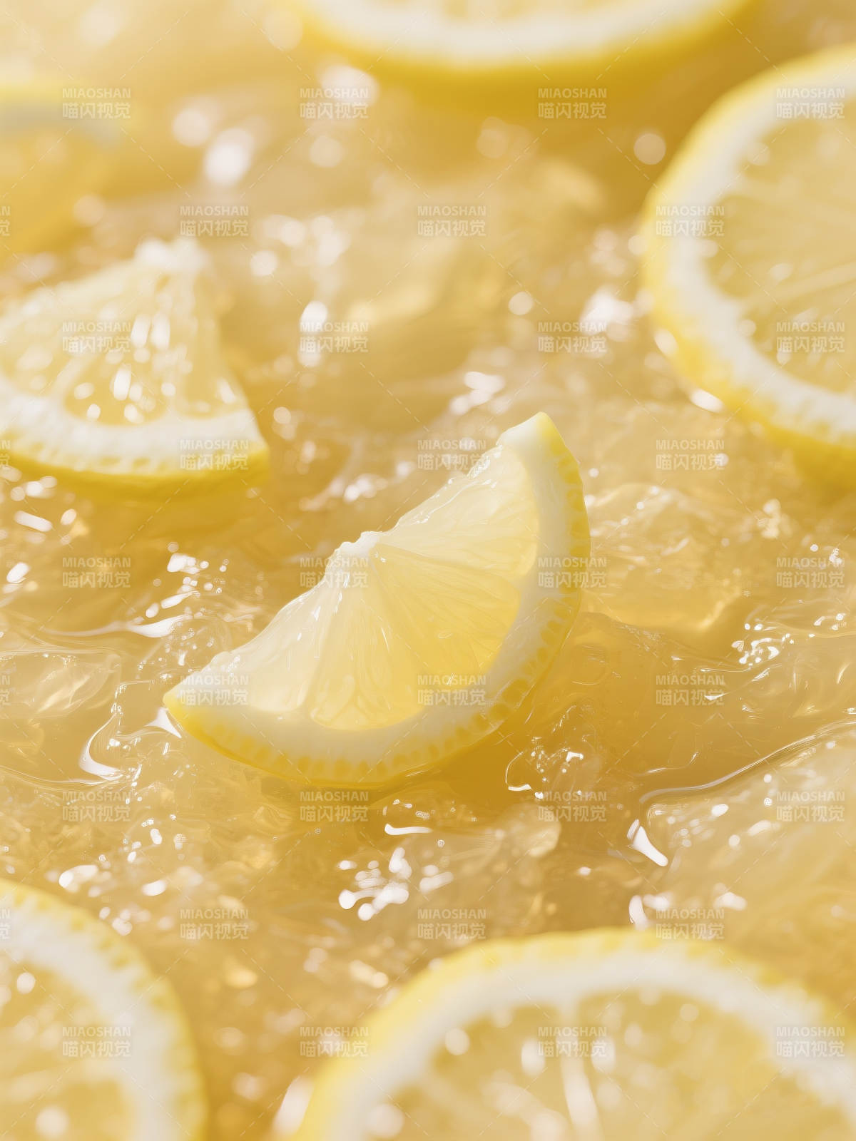 柠檬果酱特写图片