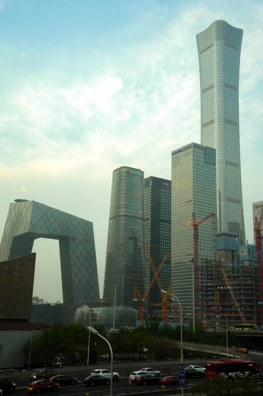 北京CBD的摩天大楼图片