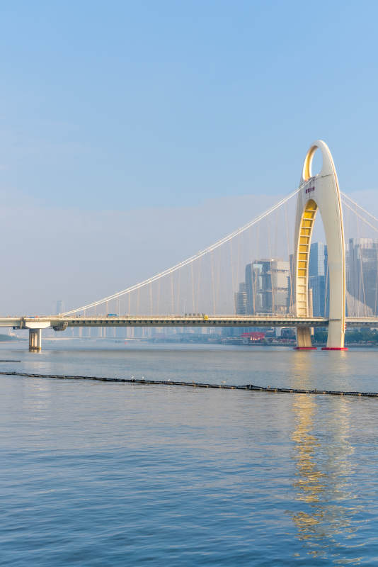 珠江上的广州塔桥图片