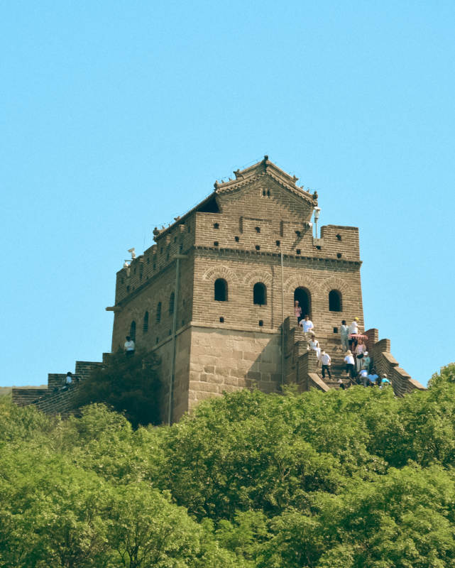 长城上的瞭望塔图片