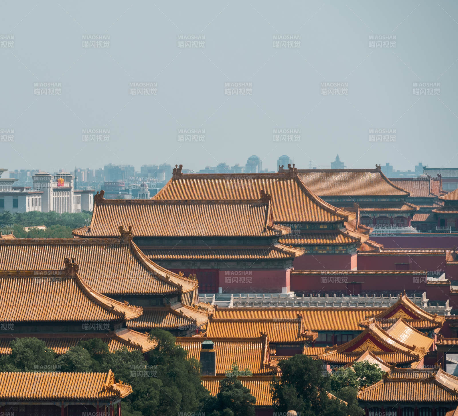 故宫屋顶的壮丽景色图片