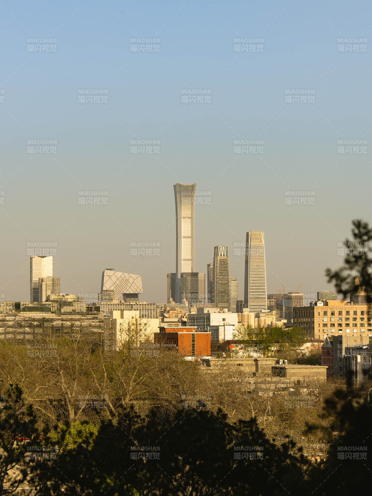 北京CBD天际线图片
