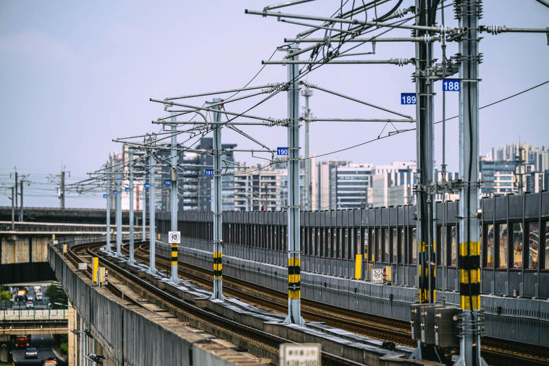 城市铁路电力线图片
