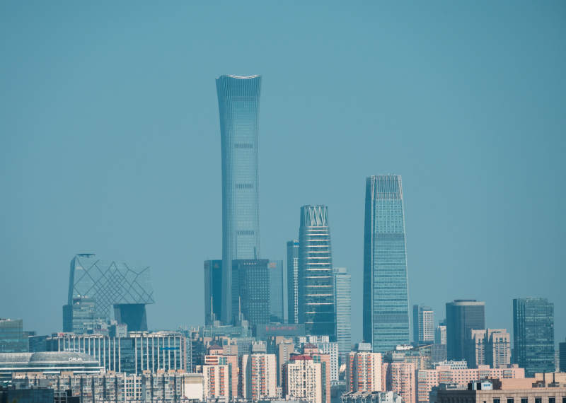 北京CBD天际线图片