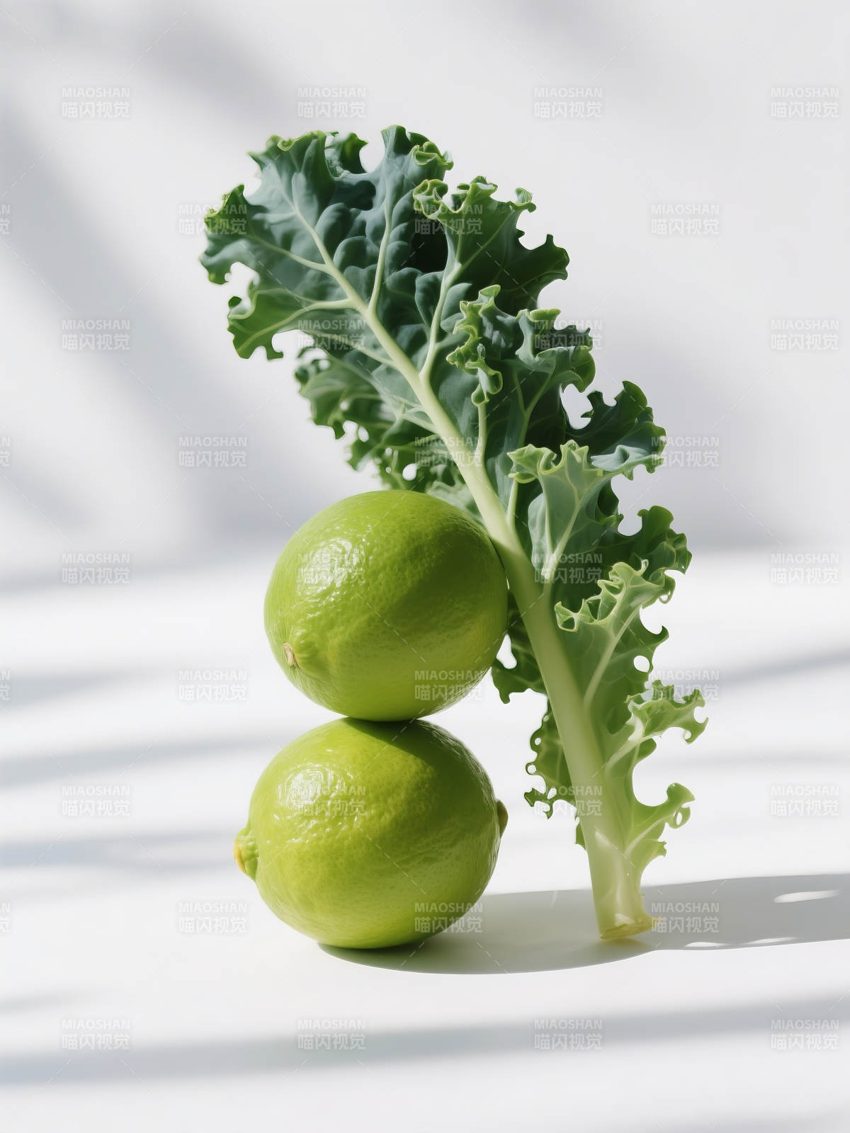 青柠与羽衣甘蓝图片