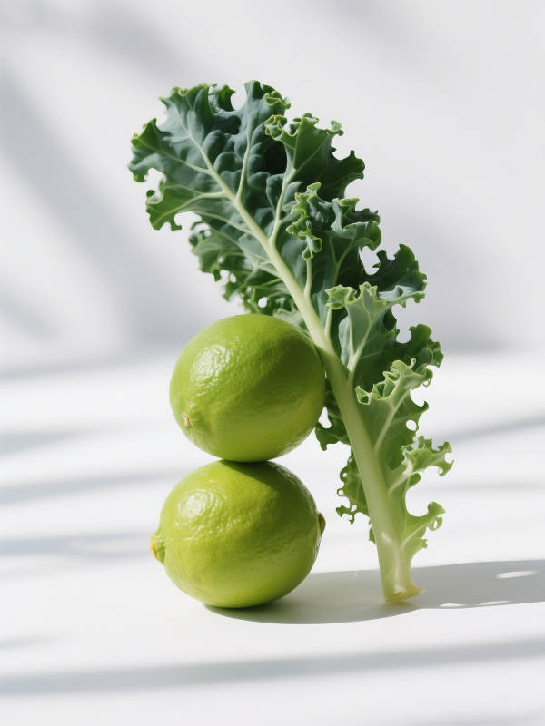 青柠与羽衣甘蓝图片