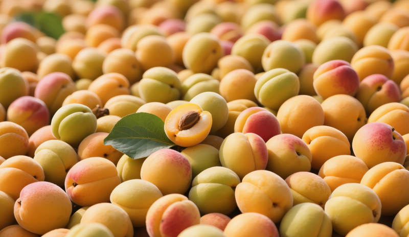 杏子丰收图图片