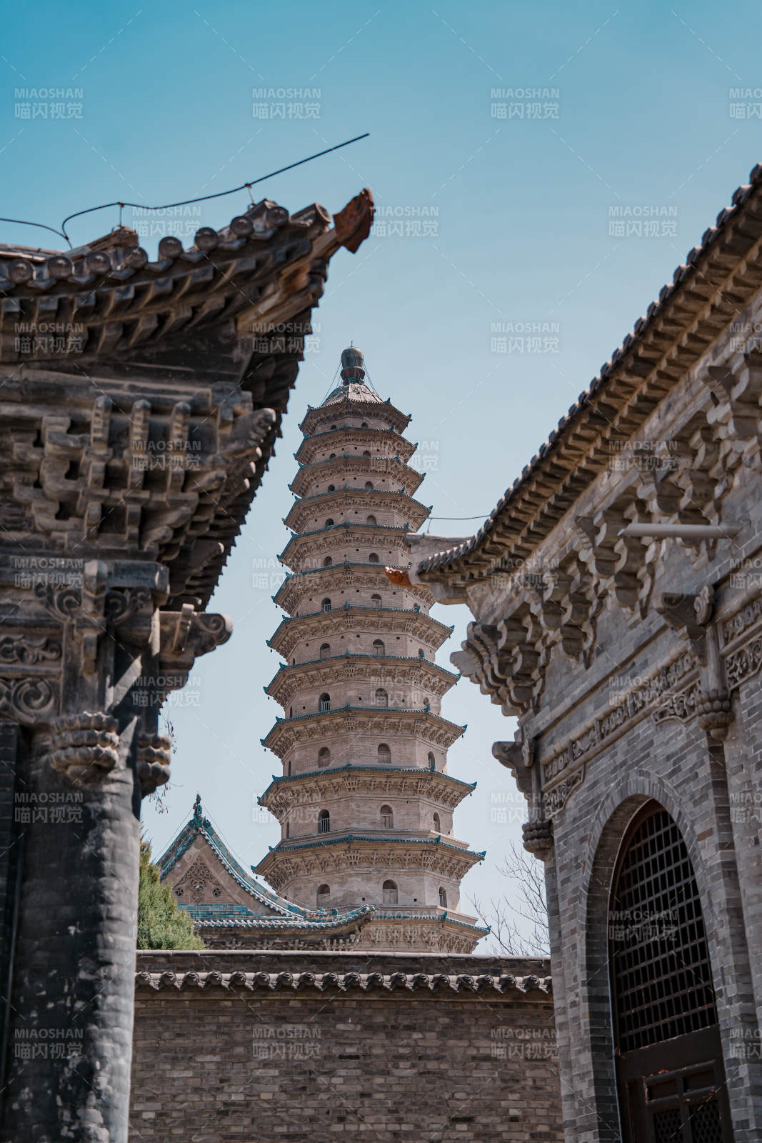 太原双塔公园永祚寺图片