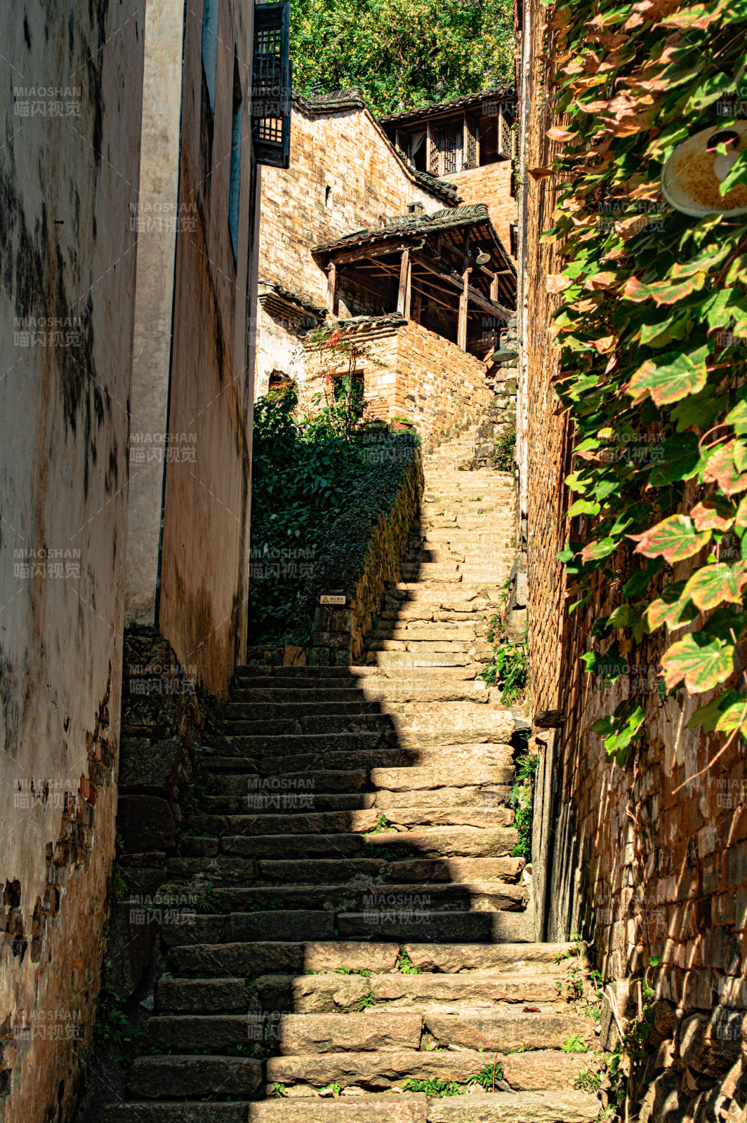 古巷石阶图片