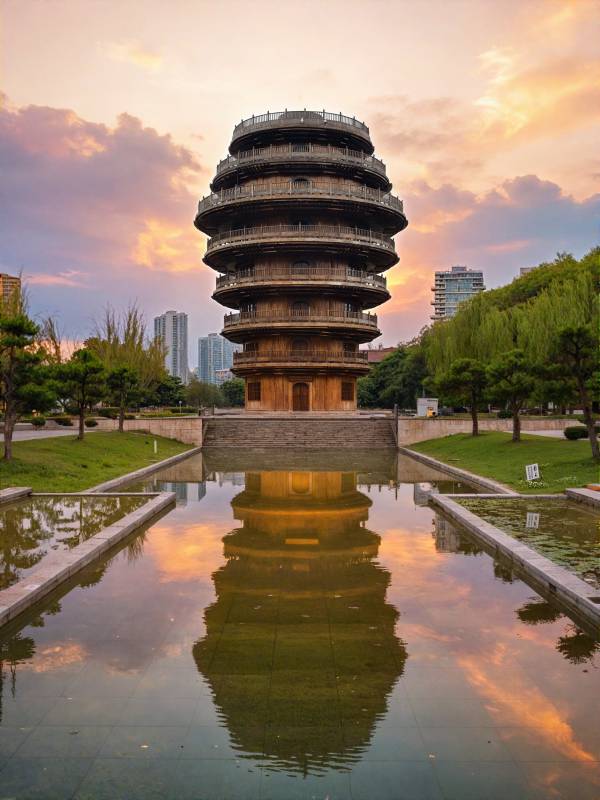 贵阳泉湖公园的云楼图片