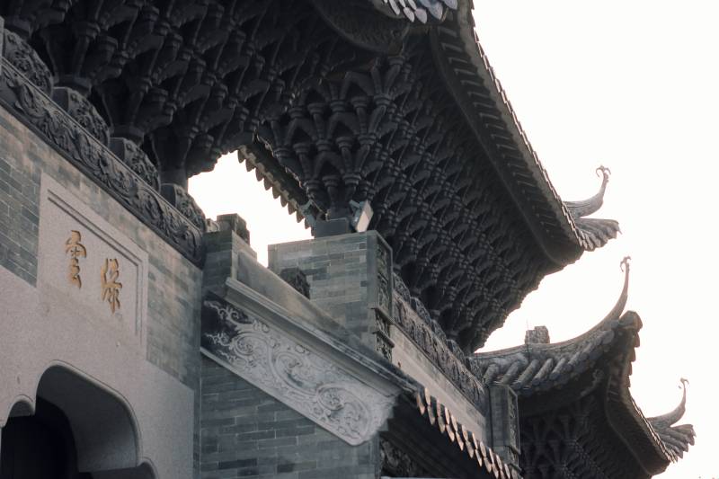 古建筑的屋檐图片