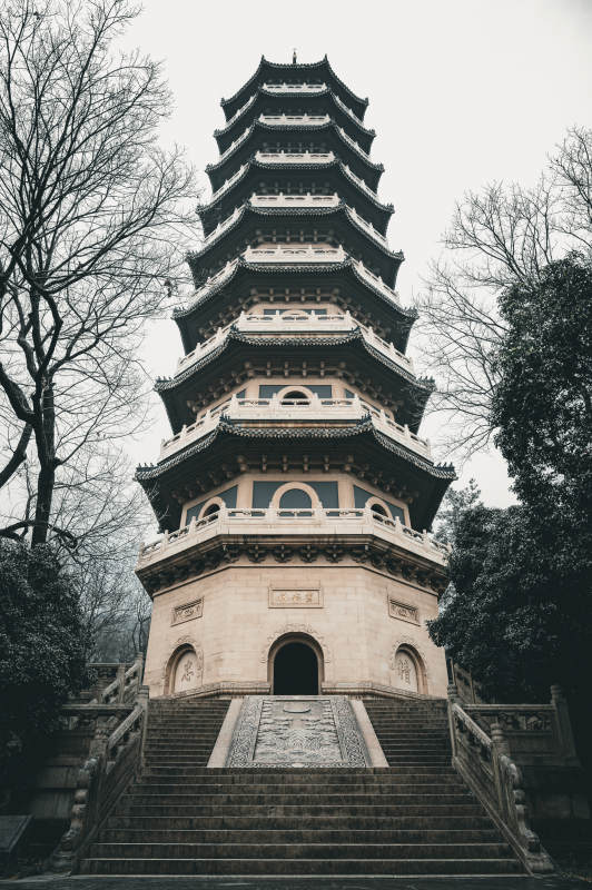 南京灵谷寺古塔图片