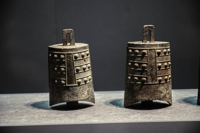 古代青铜编钟展示图片