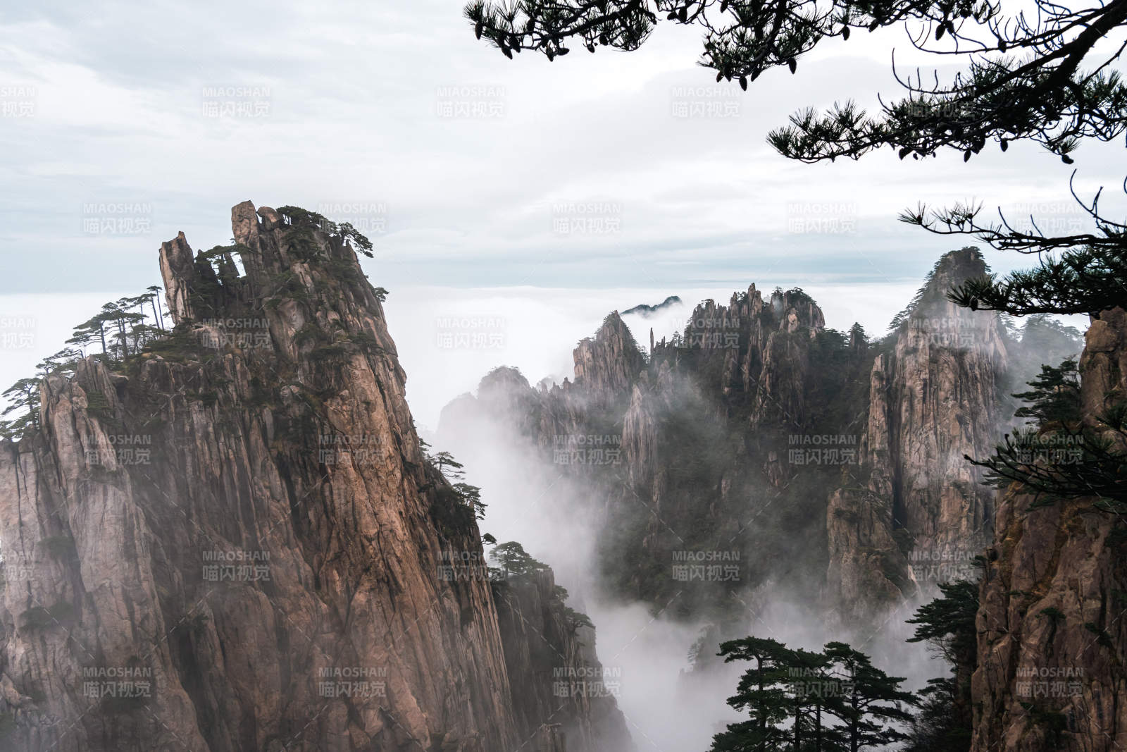 云海奇观黄山图片