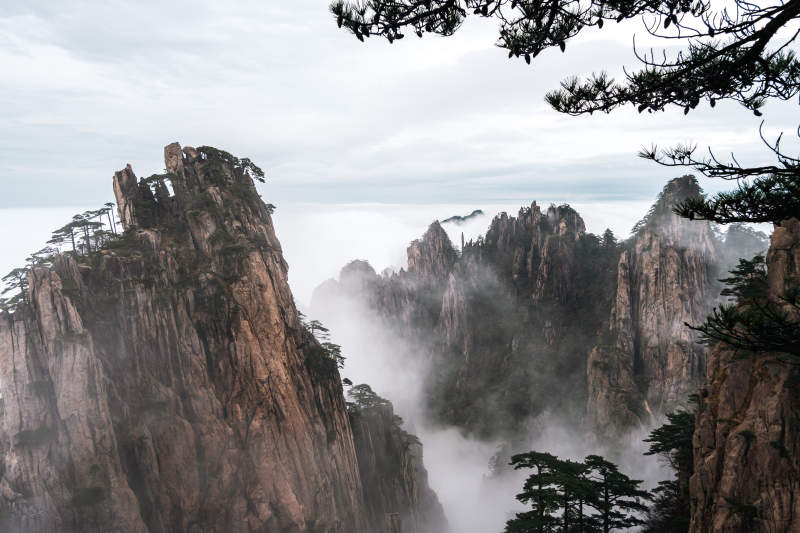 云海奇观黄山图片