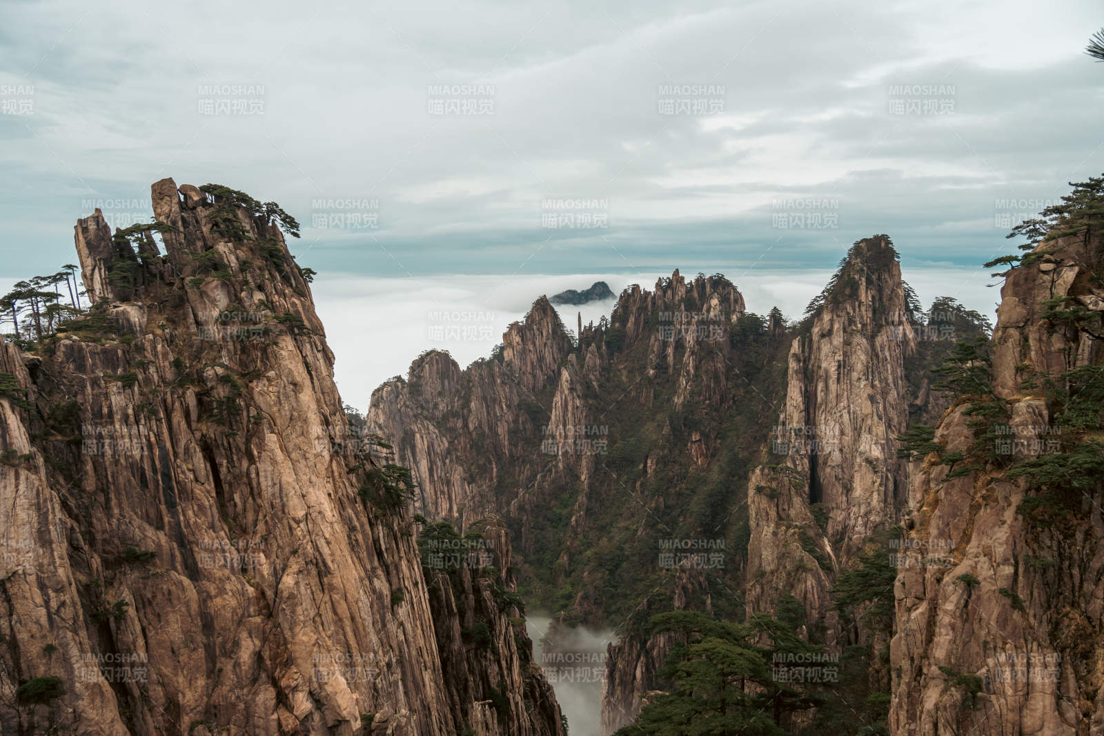 黄山云海奇观图片