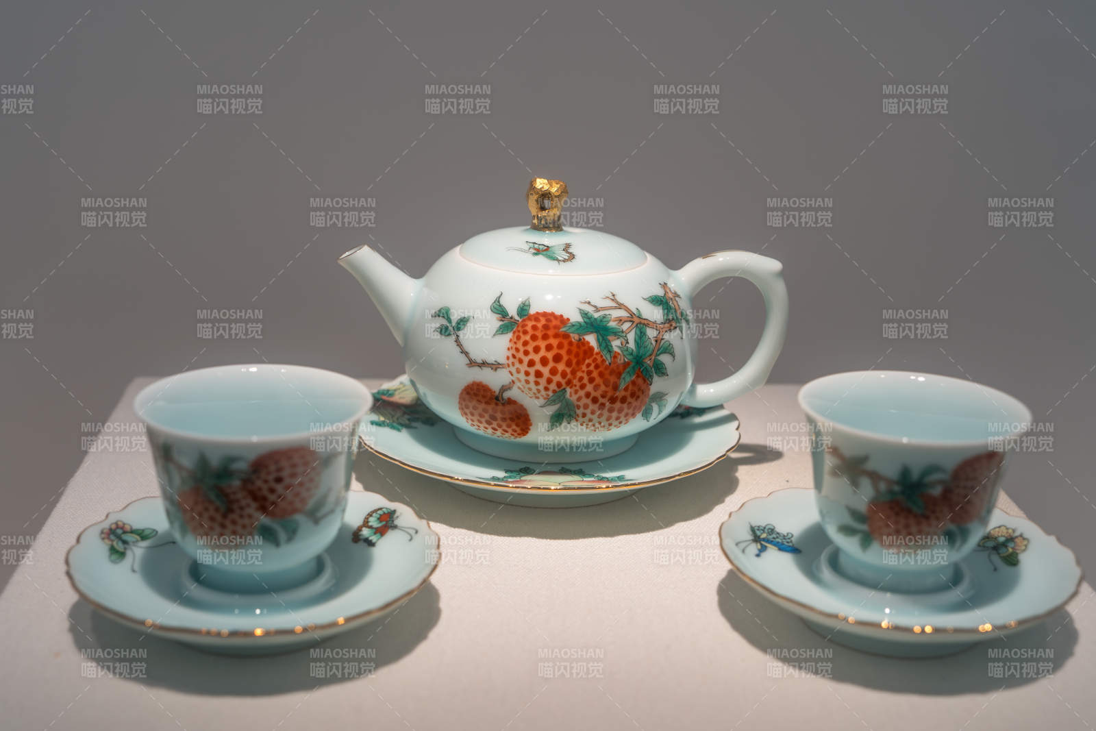 荔枝图案茶具图片