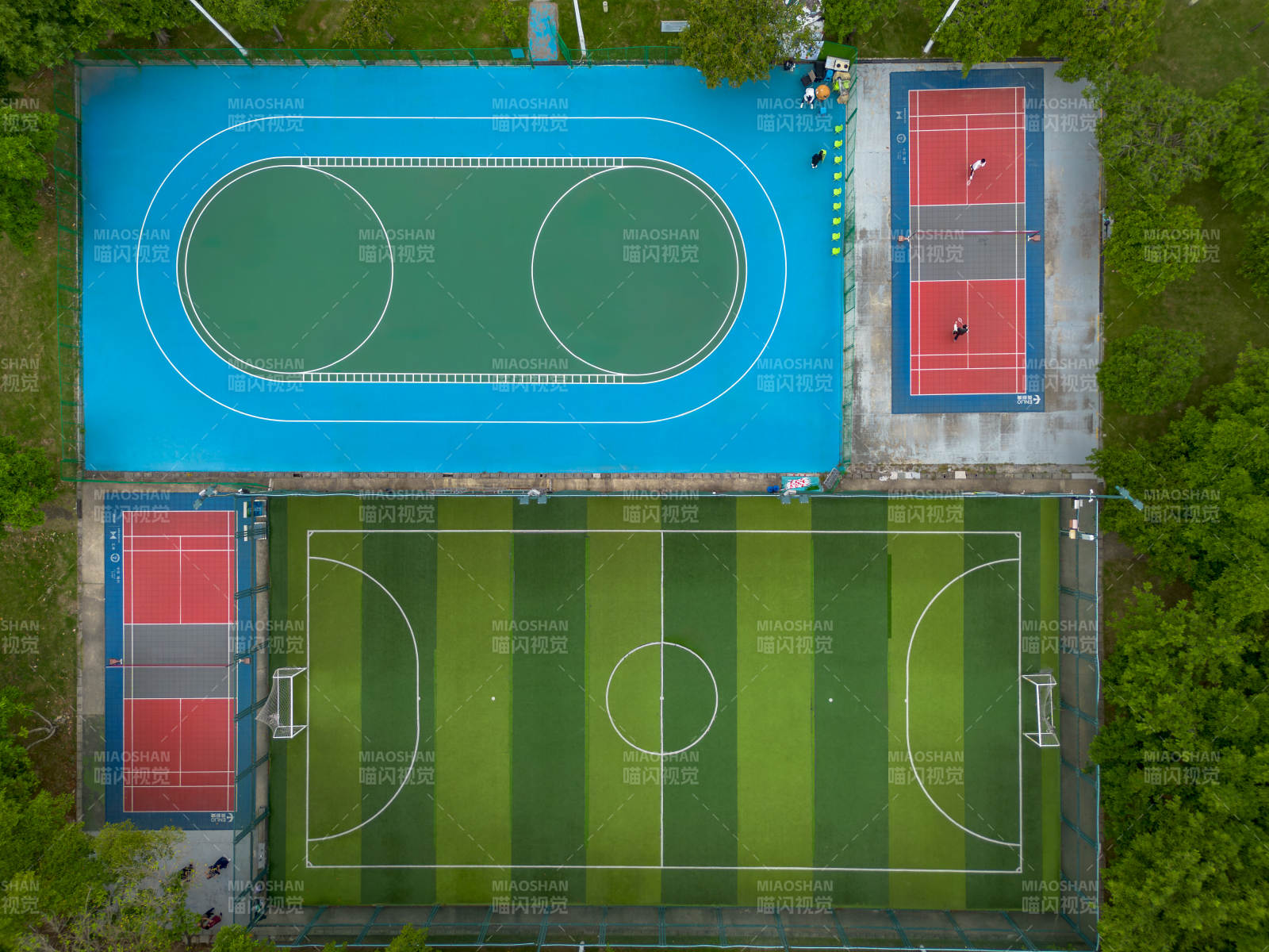 运动场鸟瞰图图片
