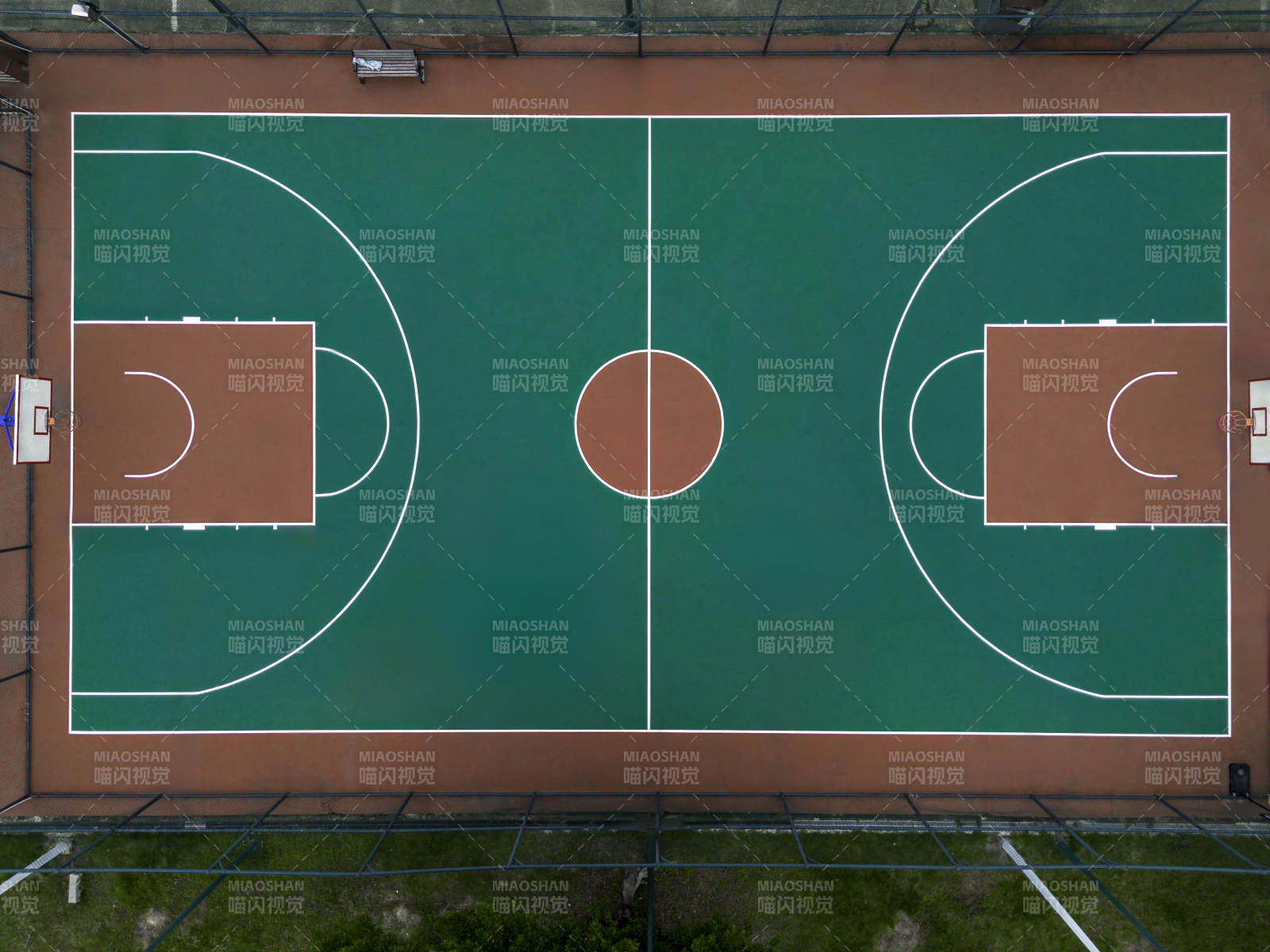 篮球场俯视图图片