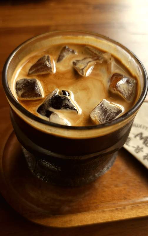 冰咖啡特写图片