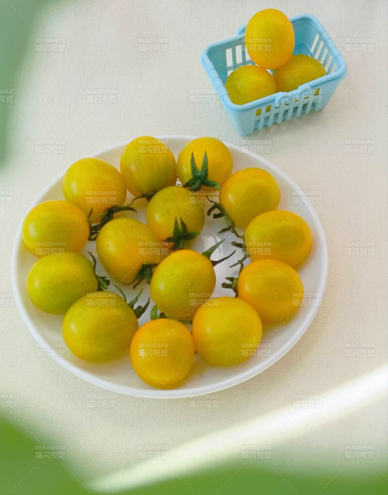 黄色小番茄 盘中美味图片