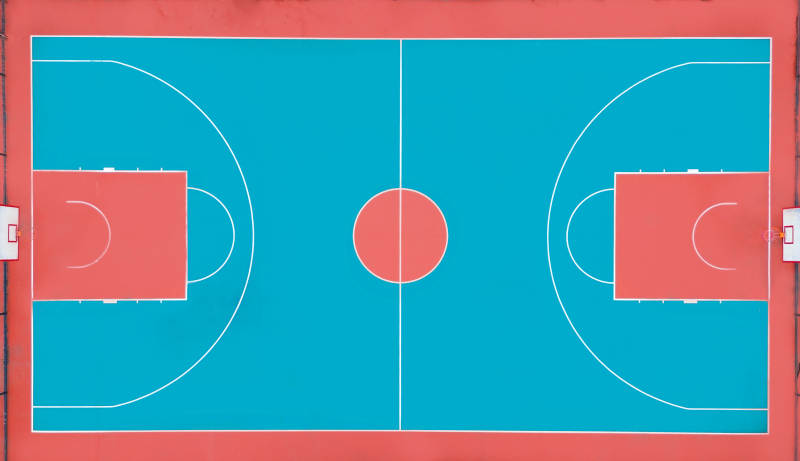 篮球场俯视图图片