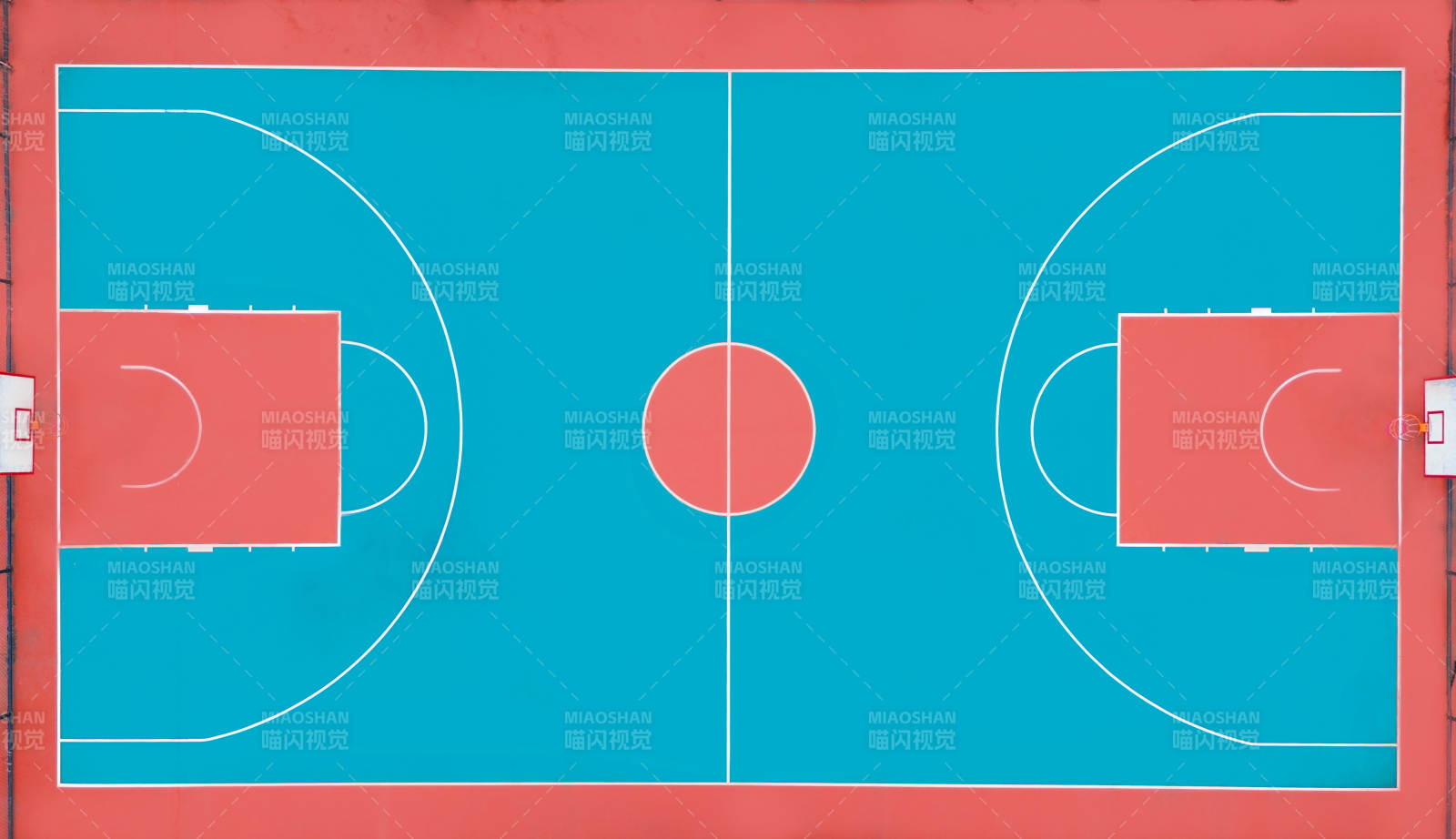 篮球场俯视图图片