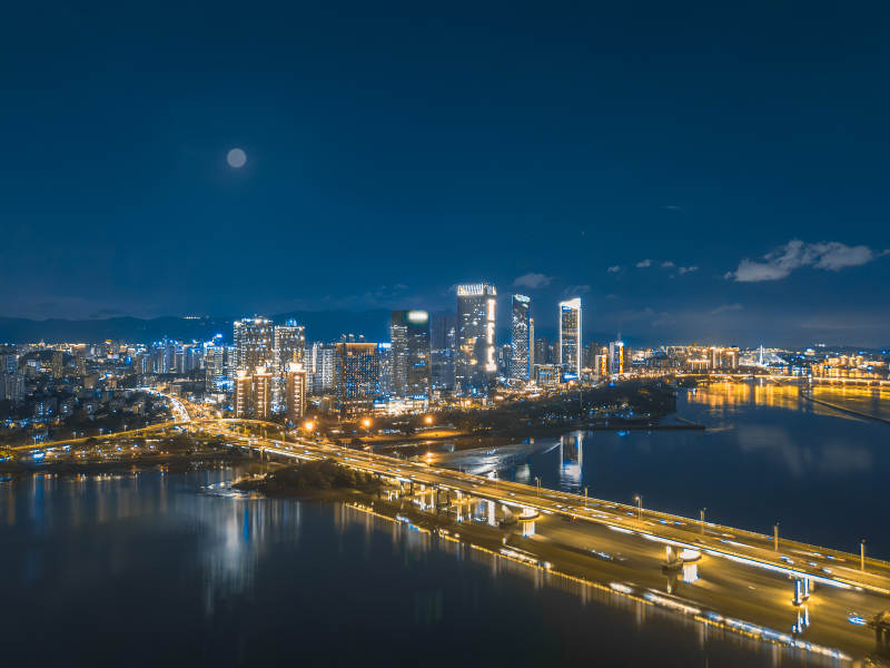 夜色下的福州图片