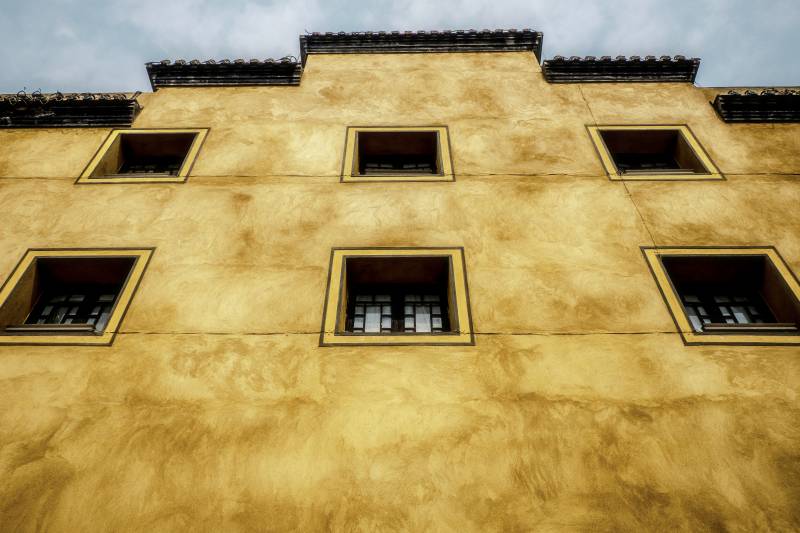 古建筑的窗户图片