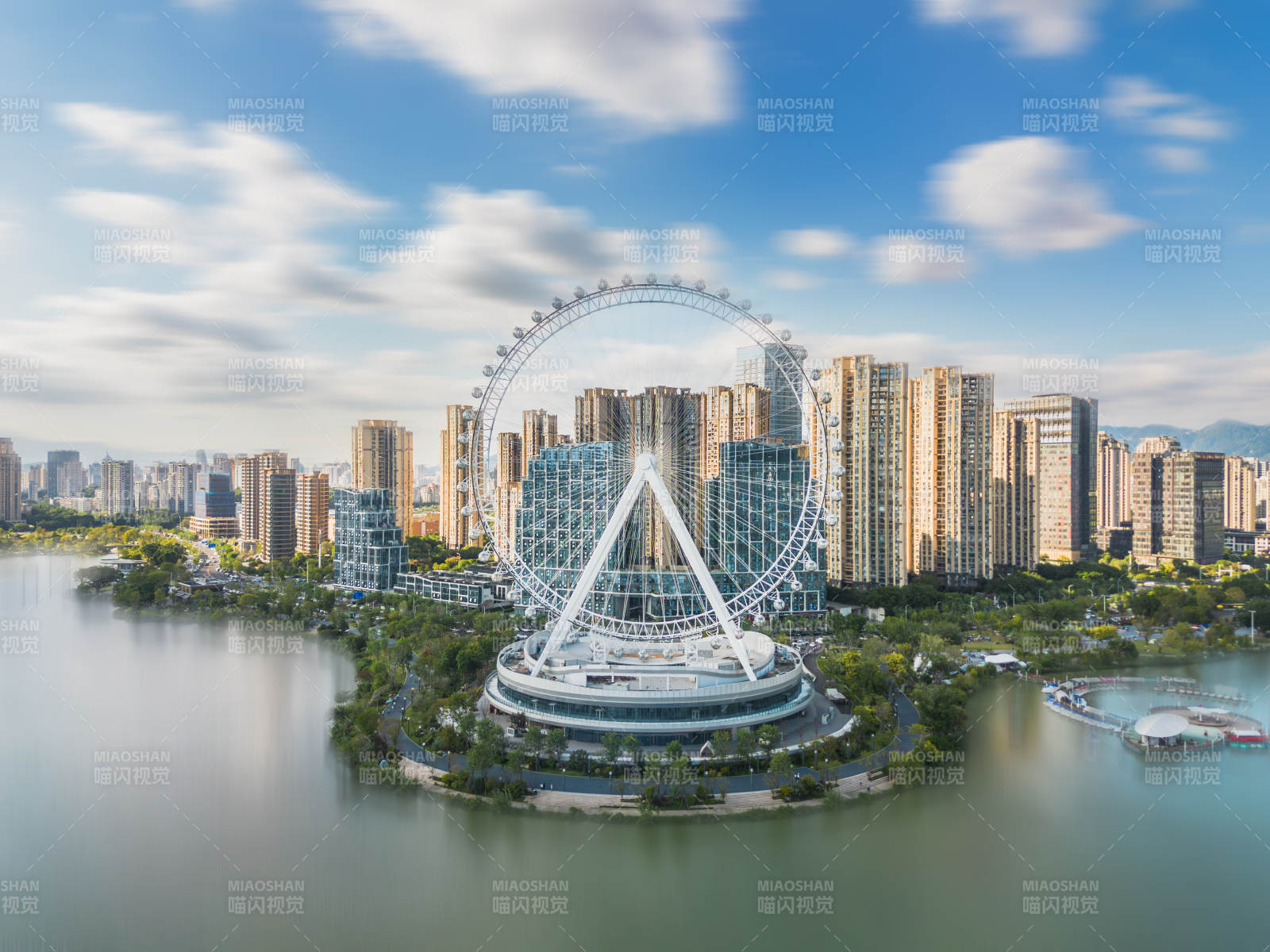 福州晋安湖摩天轮图片