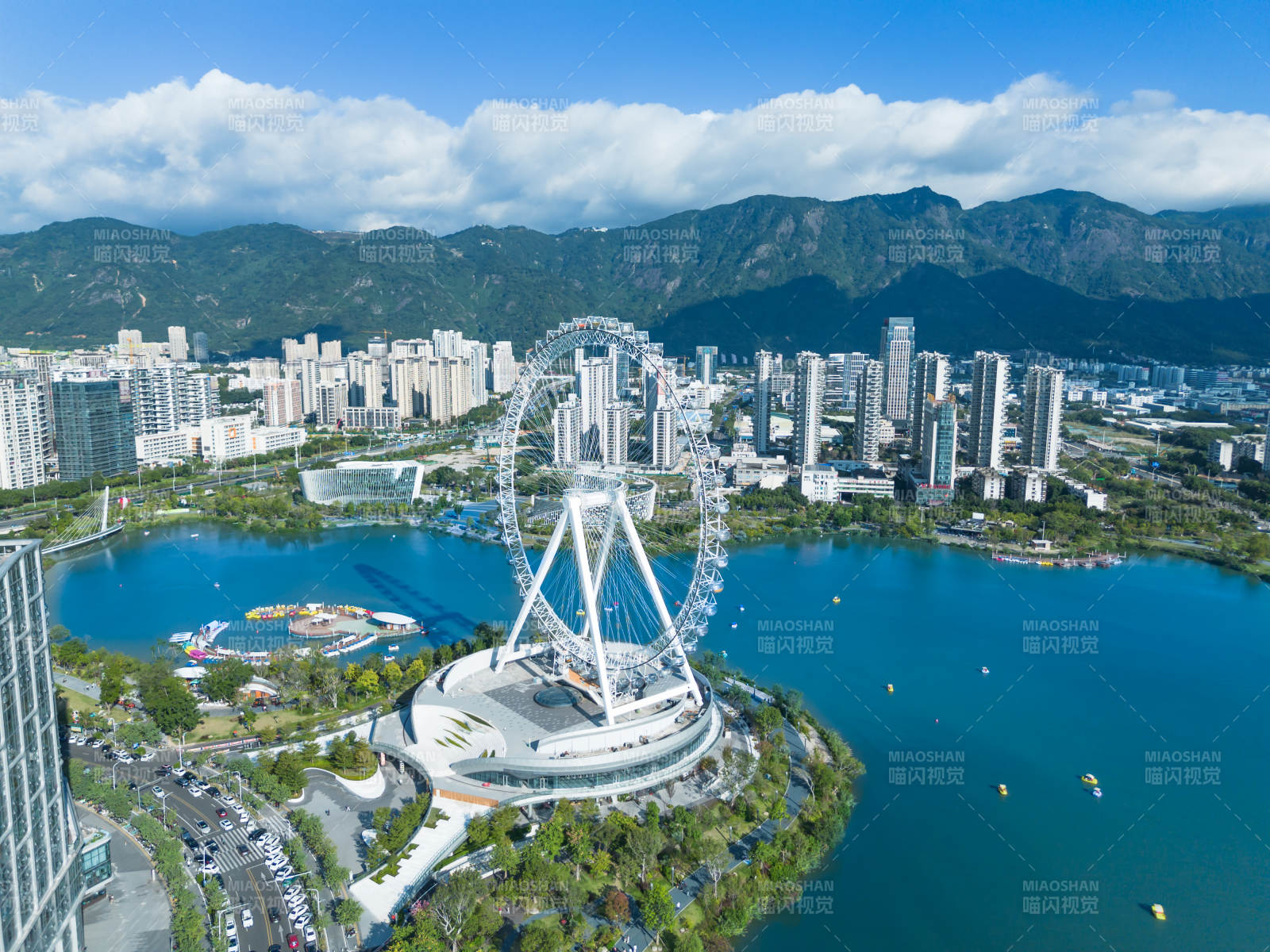 福州晋安湖摩天轮景观图片