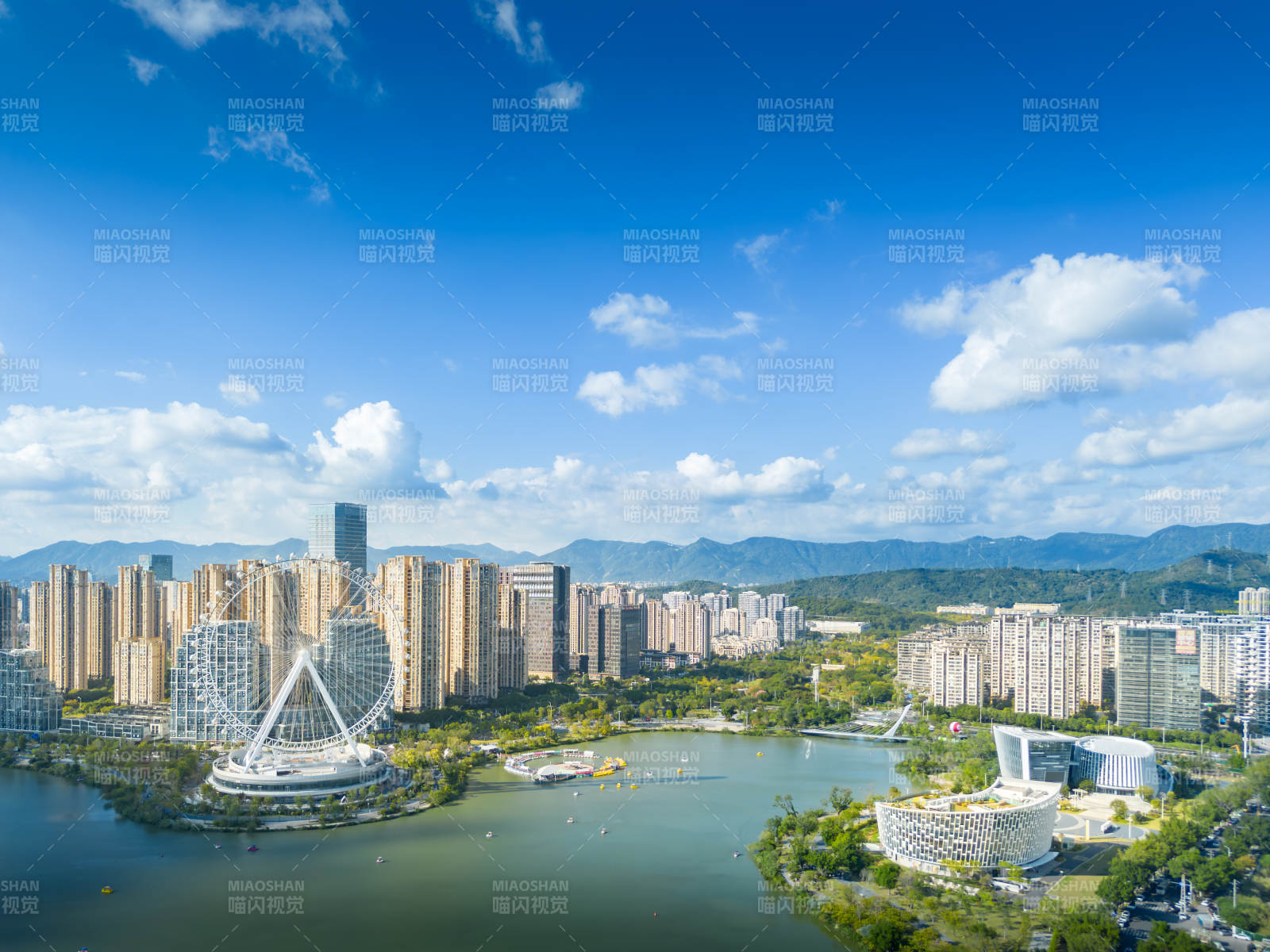 福州晋安湖摩天轮景观图片