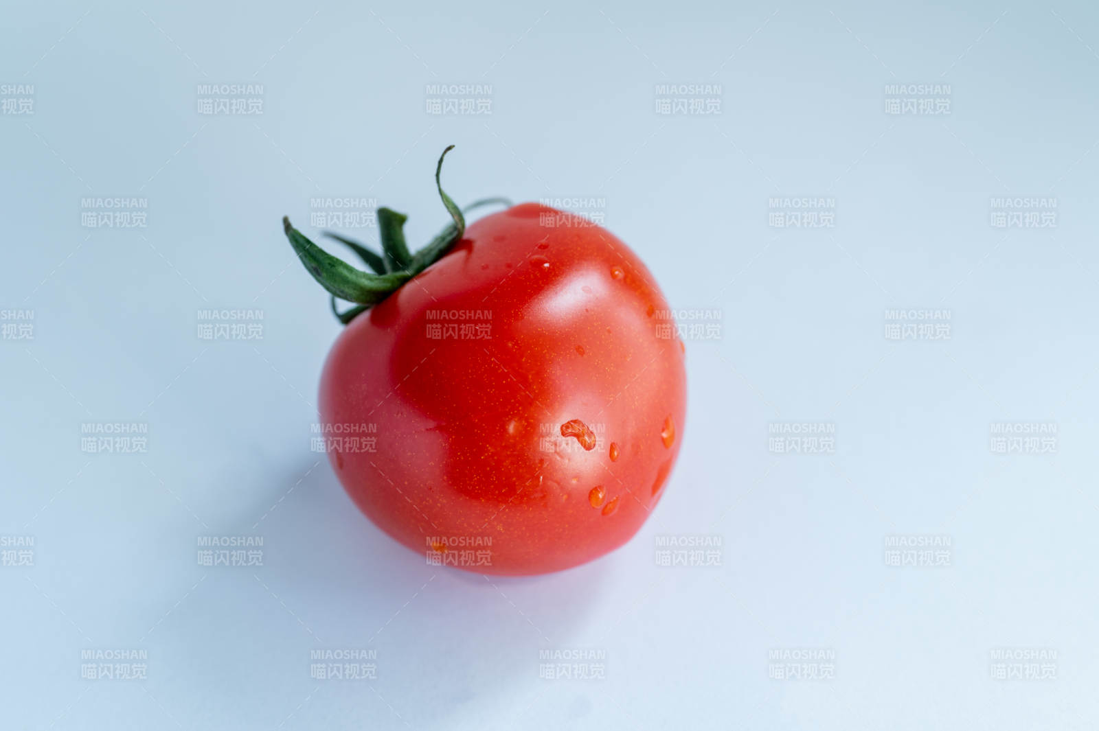 鲜红番茄滴水图图片