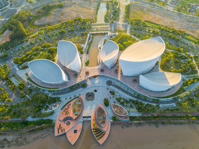 福州海峡艺术中心航拍图图片