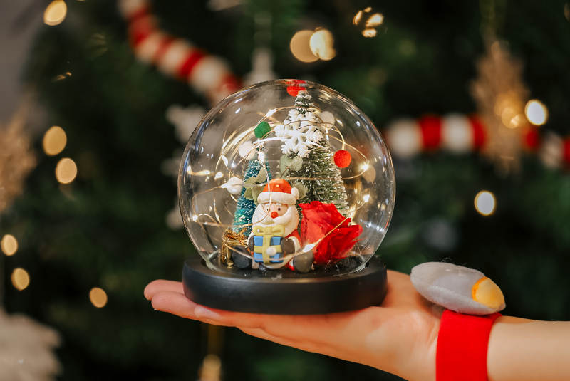 圣诞雪花球图片