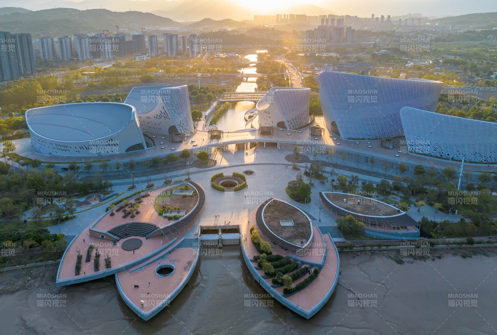 福州海峡文化艺术中心航拍图片