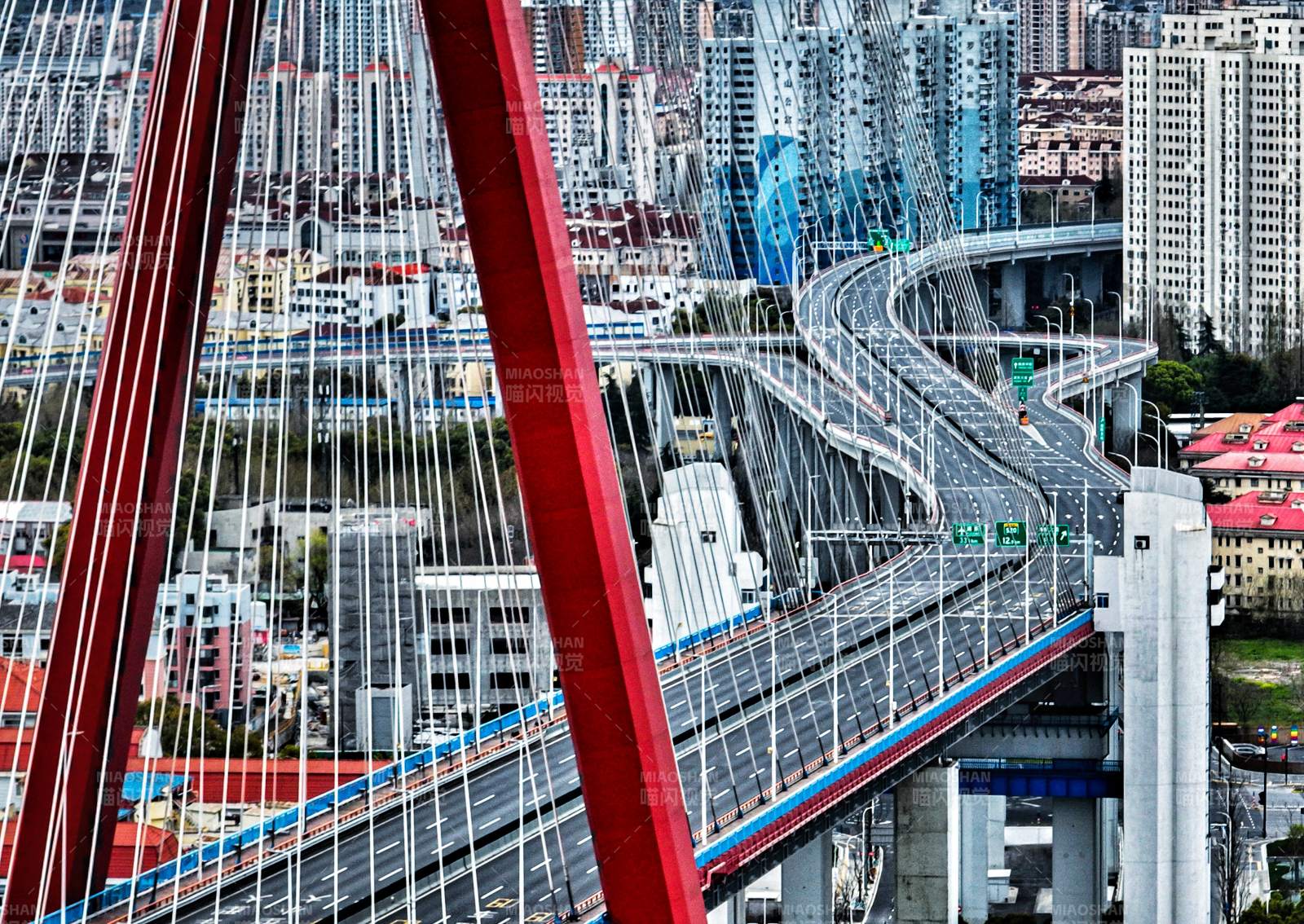 城市高架桥 杨浦大桥图片