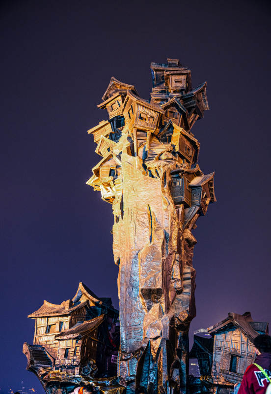 奇幻建筑夜景图片